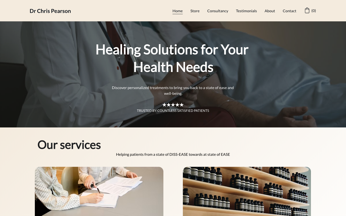 Dr Chris Pearson website